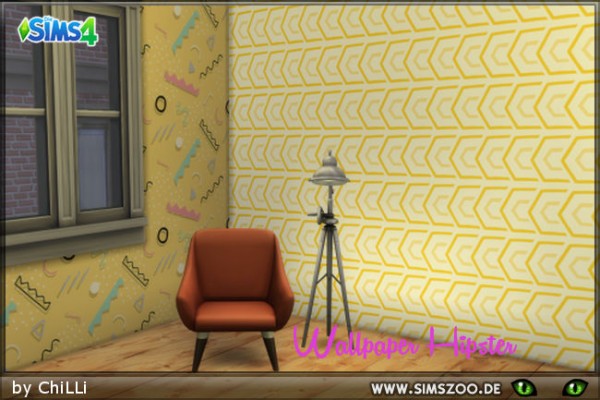 Blackys Sims 4 Zoo: Wallpaper Hipster by Schnattchen