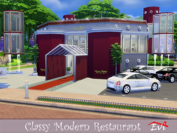  The Sims Resource: Classy Modern Restaurant by evi