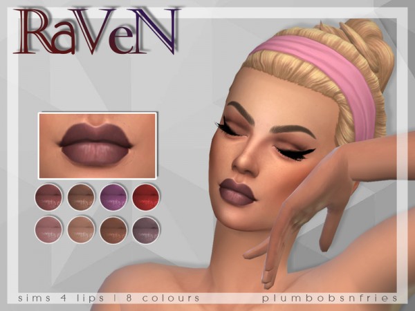  The Sims Resource: Raven   Lips by Plumbobs n Fries