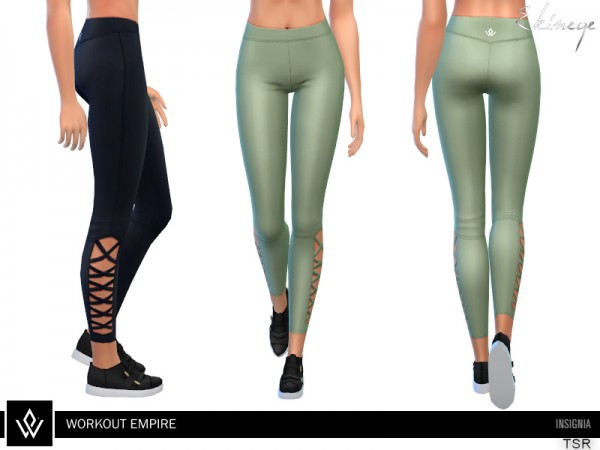  The Sims Resource: Workout Empire Insignia Leggings by ekinege