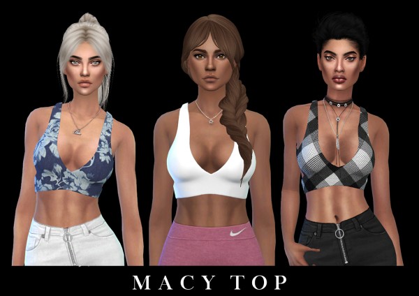  Leo 4 Sims: Macy top recolored
