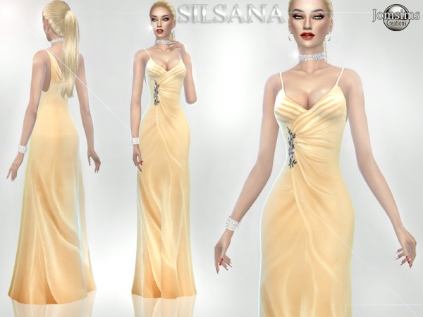  The Sims Resource: Silsana dress by jomsims