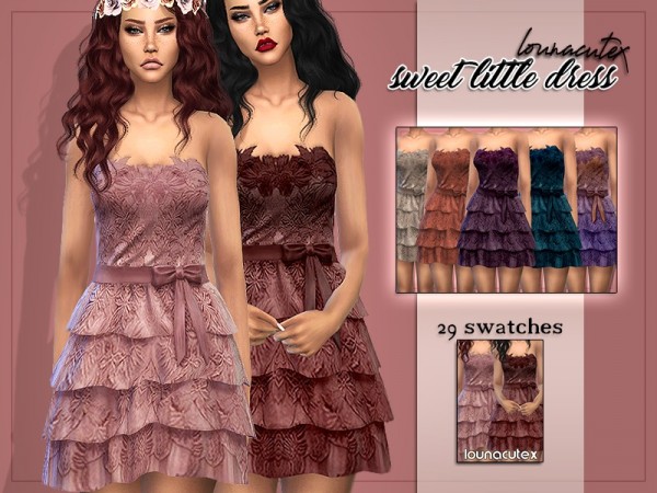  The Sims Resource: Sweet little Dress by Louna