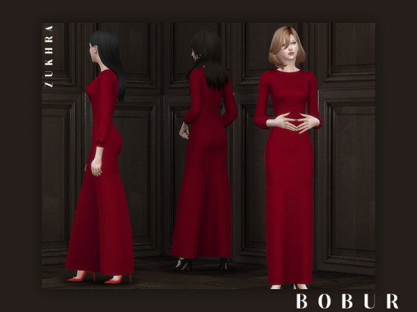  The Sims Resource: Zukhra dress by Bobur