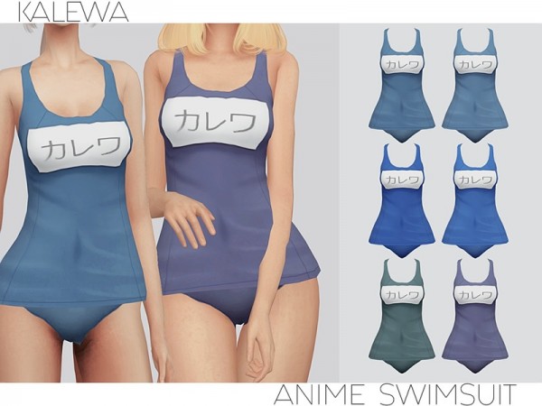 The Sims Resource: Anime Swimsuit by Kalewa a