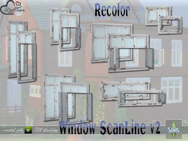  The Sims Resource: WindowSet ScanLine v2 Recolor by BuffSumm