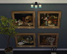  Antique Sims 4: Vanitas paintings