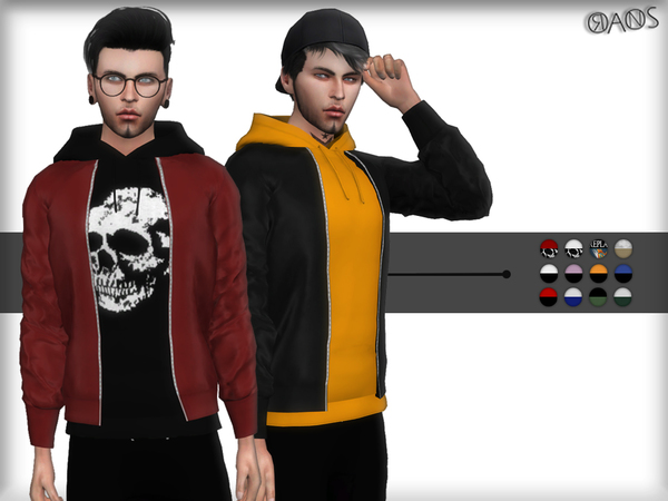  The Sims Resource: Hoodie With Jacket by OranosTR