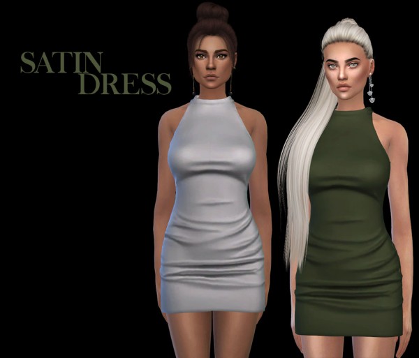  Leo 4 Sims: Satin dress recolored