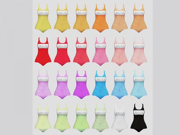  The Sims Resource: Anime Swimsuit by Kalewa a