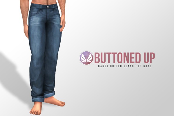 Simsational designs: Buttoned Up   Baggy and Cuffed Jeans