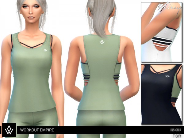  The Sims Resource: Workout Empire  Insignia Tank by ekinege