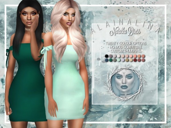  The Sims Resource: Natalka Dress by alainalina