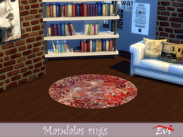  The Sims Resource: Mandalas rugs by evi
