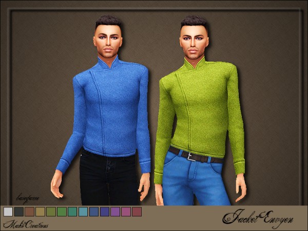  The Sims Resource: Jacket Envyen by MahoCreations