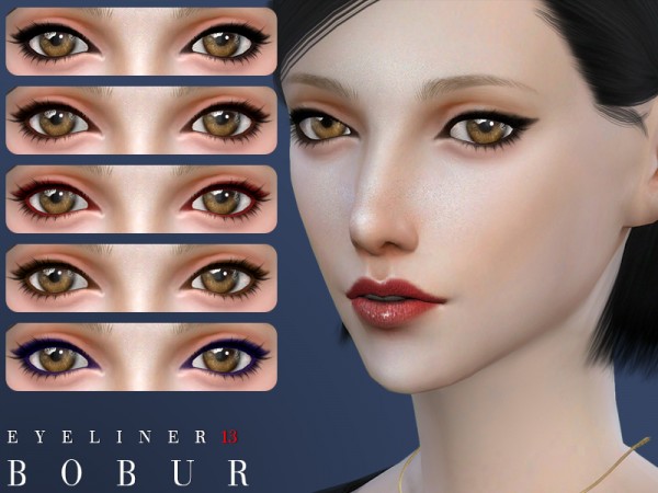 The Sims Resource: Eyeliner 13 by Bobur3