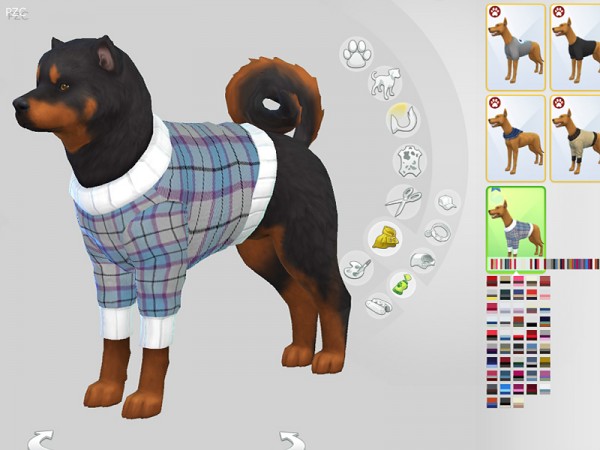 The Sims Resource: Large Dog Sweaters Collection by Pinkzombiecupcakes ...