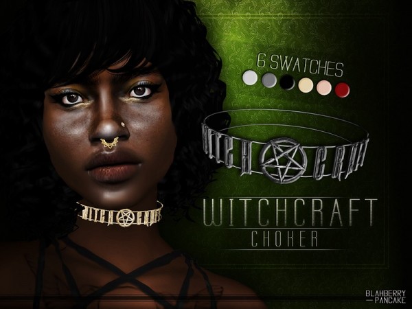  The Sims Resource: Witchcraft Choker by Blahberry Pancake