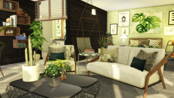  Sims Artists: Green Addict Master Bedroom