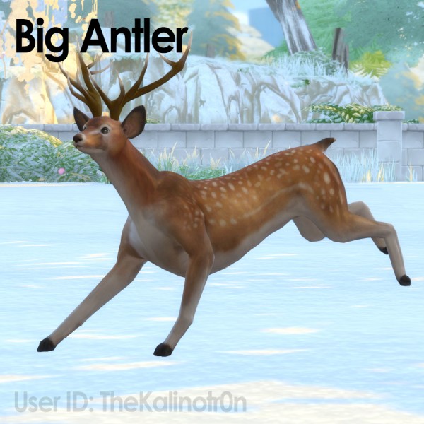  Mod The Sims: Big Antlers by TheKalino