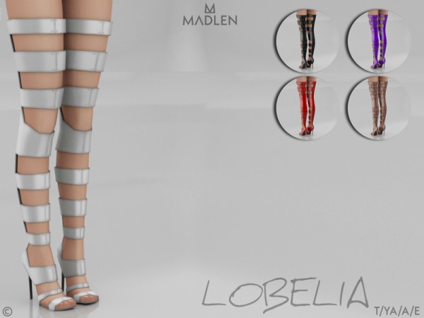  The Sims Resource: Madlen`s Lobelia Boots by MJ95