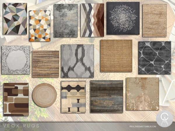  The Sims Resource: VEOX Rugs by Pralinesims