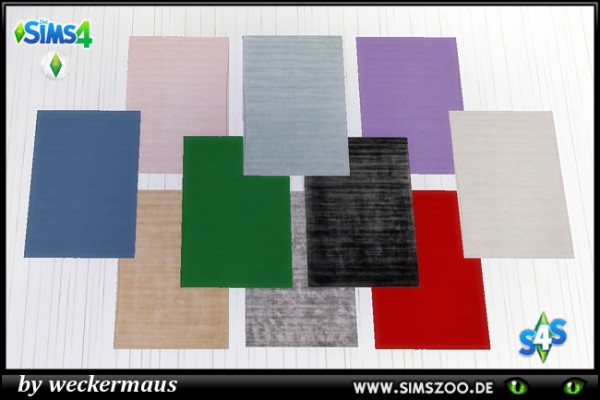  Blackys Sims 4 Zoo: Velvet trend rugs by weckermaus