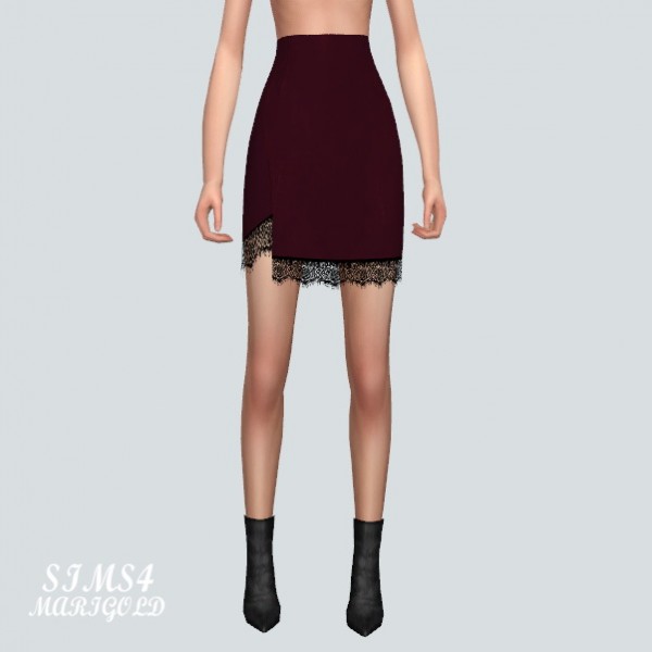  SIMS4 Marigold: Lace Mini Skirt