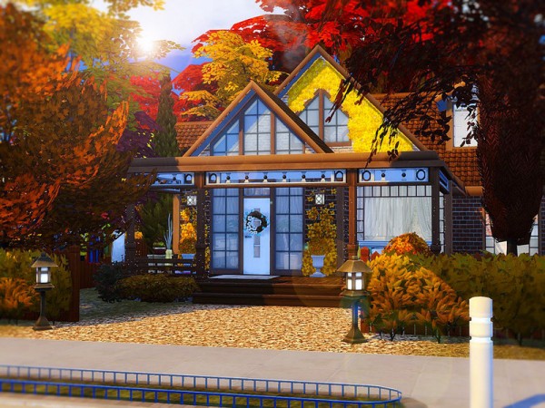  The Sims Resource: Cozy Autumn Home by MychQQQ