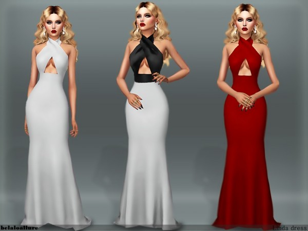  The Sims Resource: Linda dress by belal1997