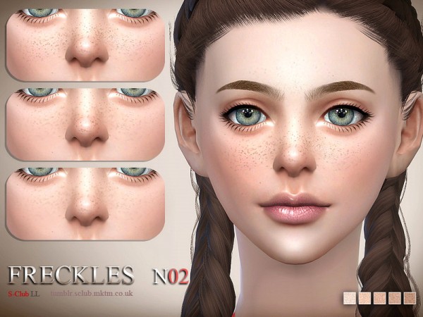  The Sims Resource: Freckles 02 by S Club