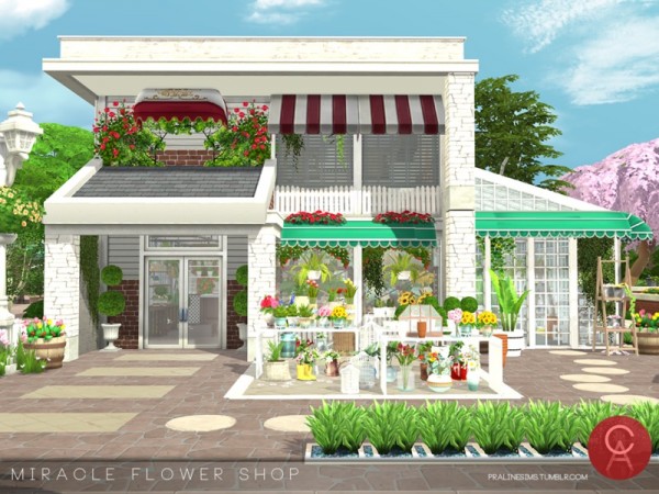  The Sims Resource: Miracle Flower Shop by Pralinesims