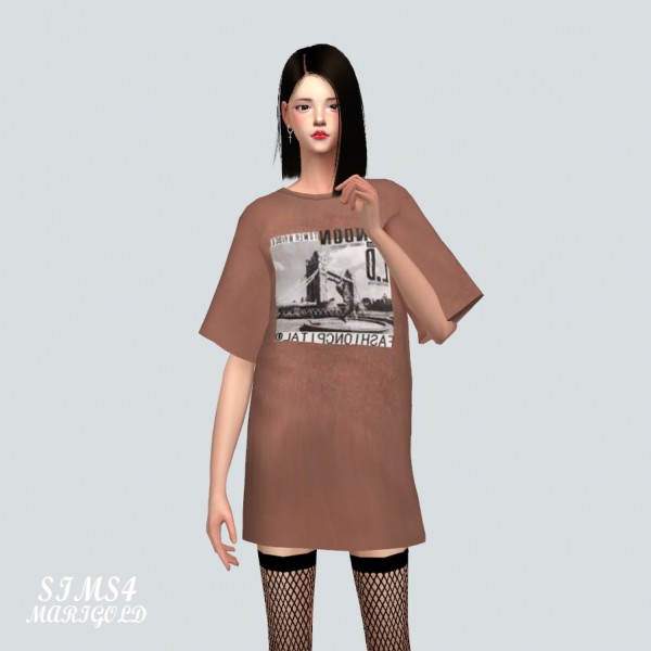 SIMS4 Marigold: Boxy T Shirts