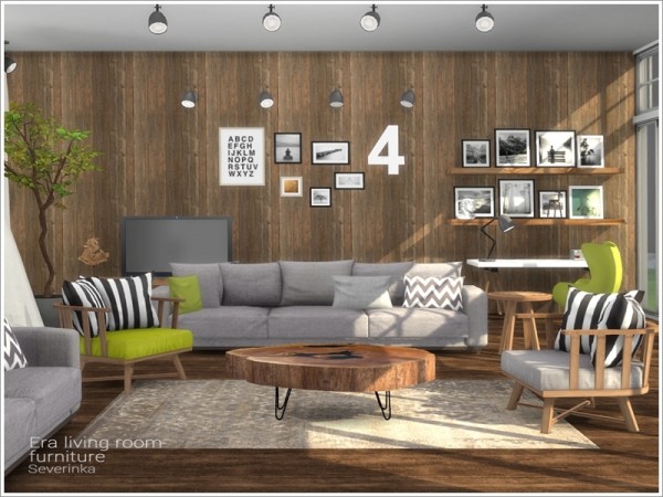 The Sims Resource: Era livingroom furniture by Severinka