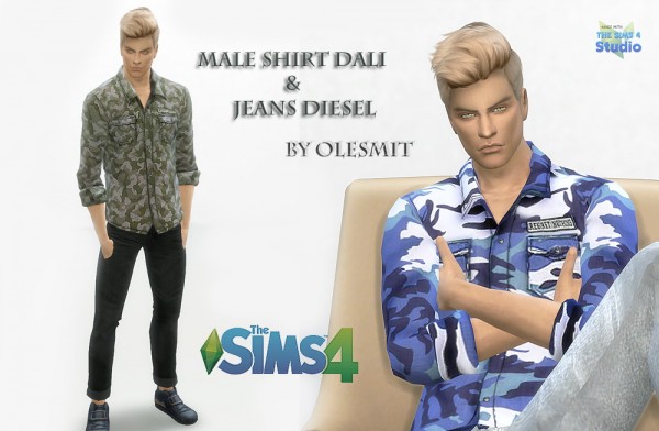  OleSims: Male shirt and jeans
