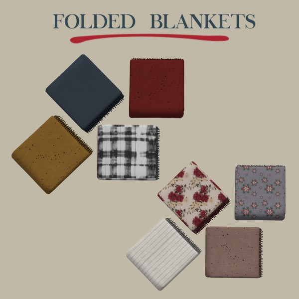  Leo 4 Sims: Folded blankets 2