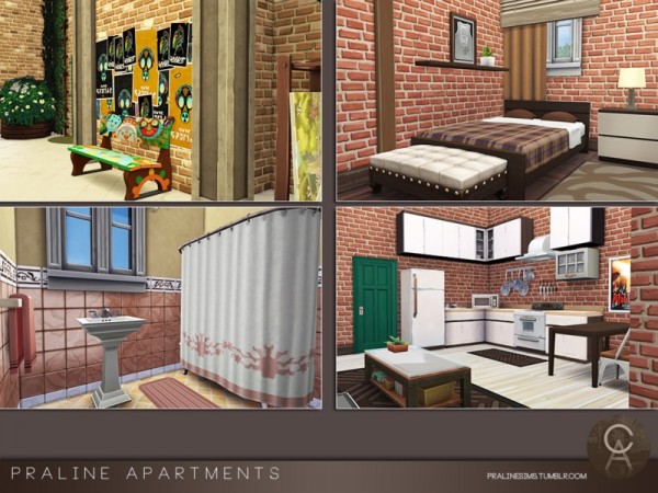  The Sims Resource: Praline Apartments by Pralinesims