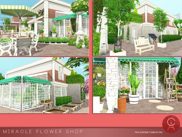  The Sims Resource: Miracle Flower Shop by Pralinesims