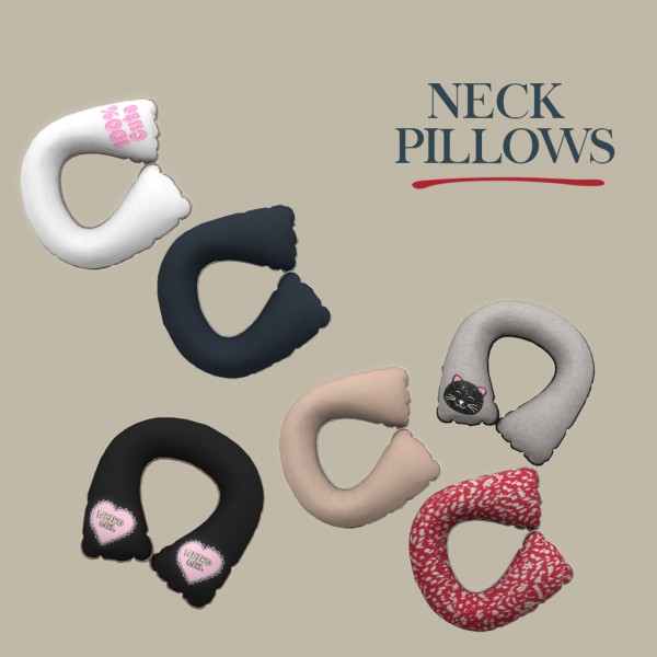  Leo 4 Sims: Neck Pillows