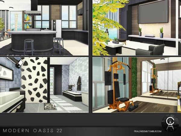  The Sims Resource: Modern Oasis 22 by Pralinesims
