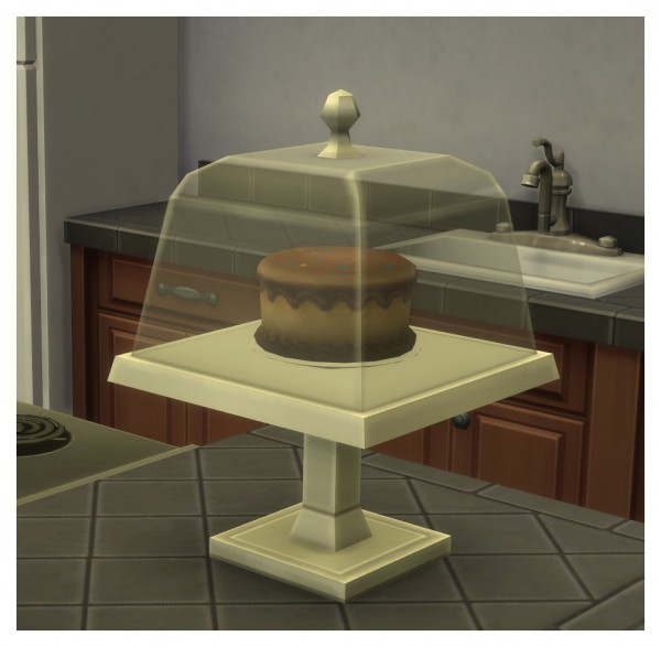  Mod The Sims: Functional Cake Stand With Optional GtW Version by Menaceman44