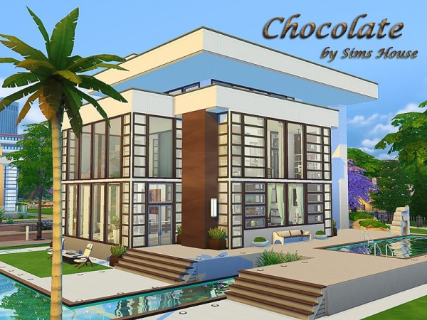  The Sims Resource: Chocolate house by Sims House