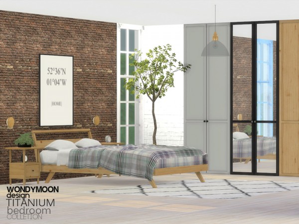  The Sims Resource: Titanium Bedroom by wondymoon