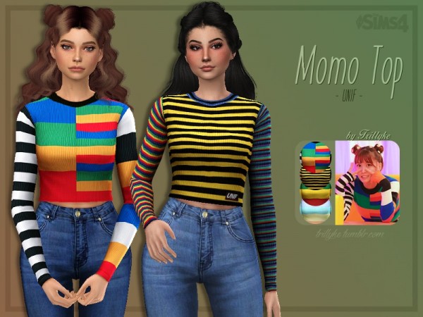  The Sims Resource: Momo Top by Trillyke