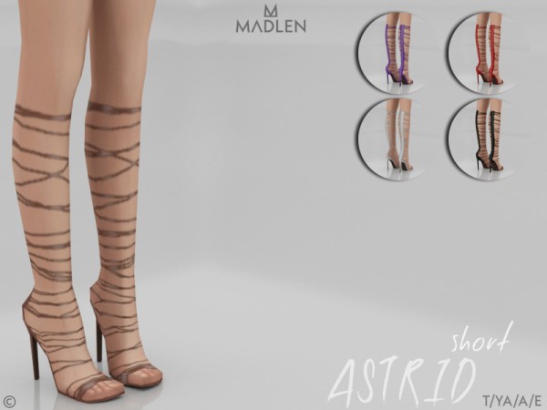  The Sims Resource: Madlen Astrid Shoes Short by MJ95