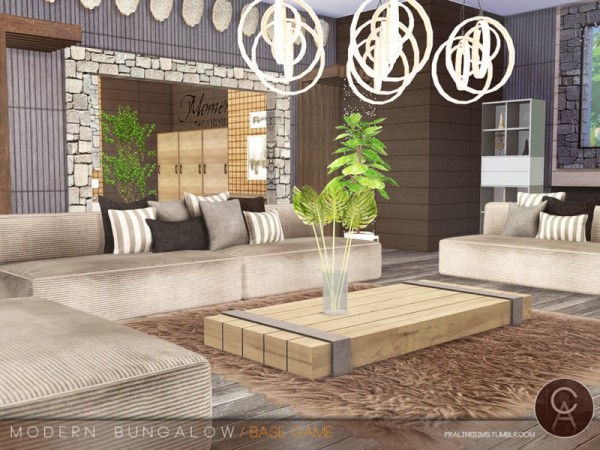 The Sims Resource: Modern Bungalow by Pralinesims
