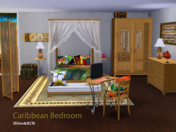 The Sims Resource Bedroom Caribbean By Shinokcr • Sims 4 Downloads