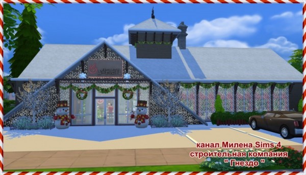  Sims 3 by Mulena: Restaurant Christmas