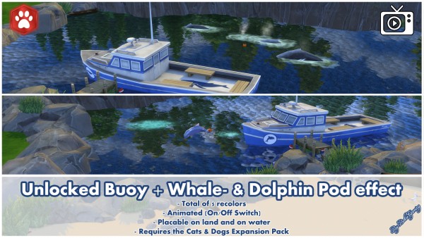  Mod The Sims: Unlocked Buoy, Whale and Dolphin Effect by Bakie
