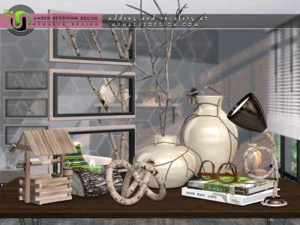 The Sims Resource: Amber Bedroom Decor by NynaeveDesign